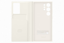 Smart View Wallet Case Cream för Galaxy S23 Ultra